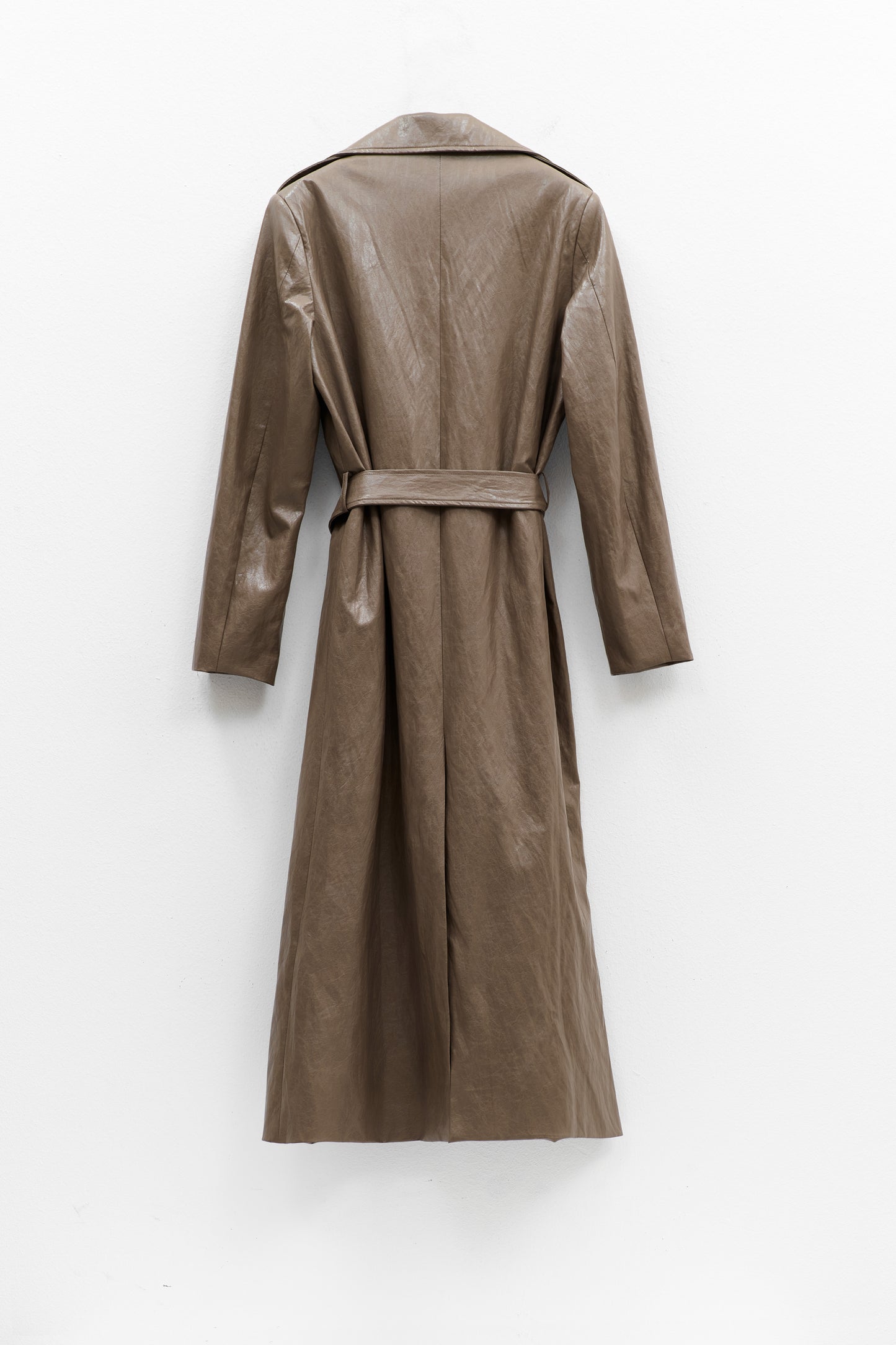Trench Coat Comprido Com Cinto – Eleh