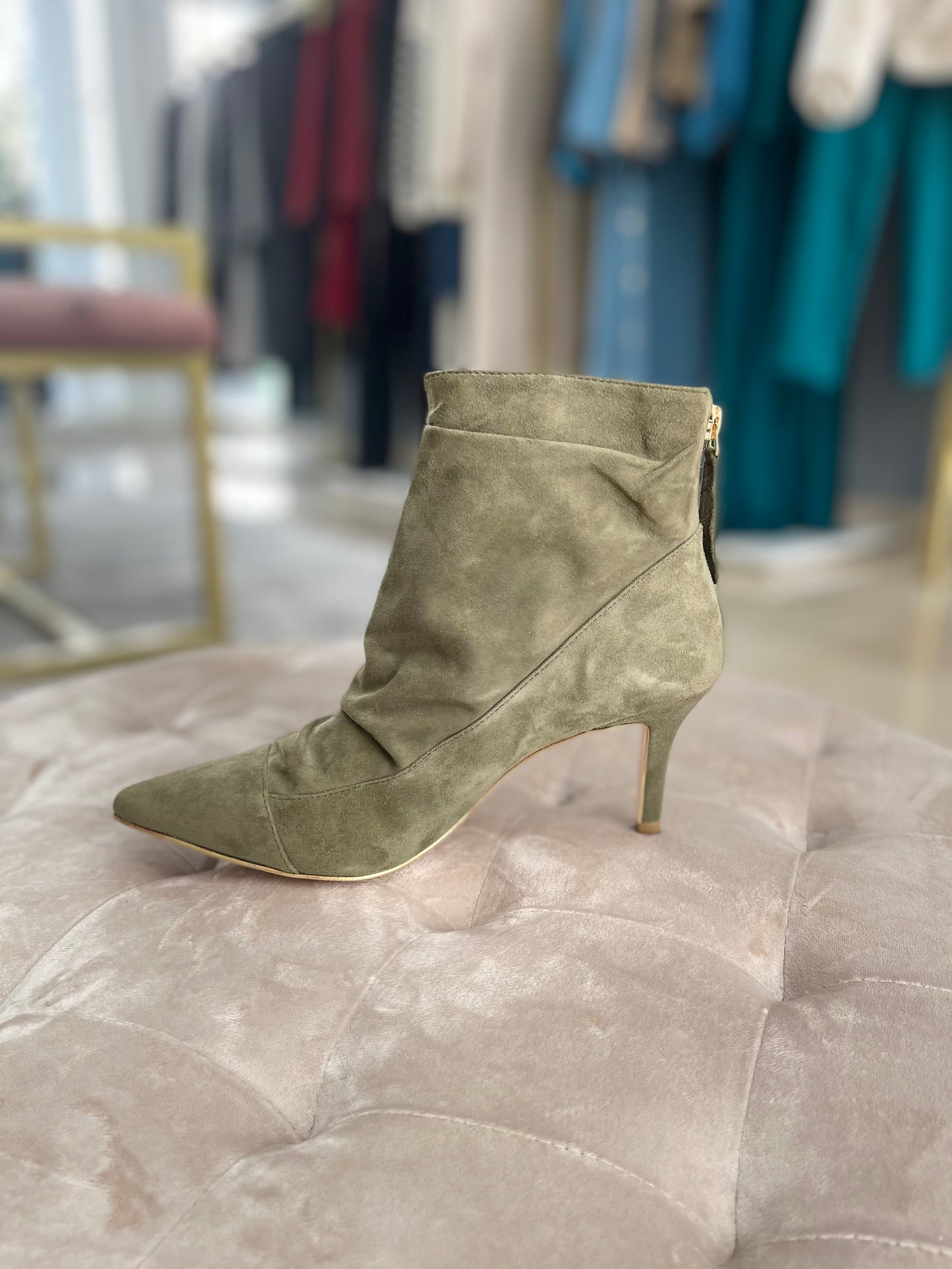 Bottines Camurça Or&Rouge