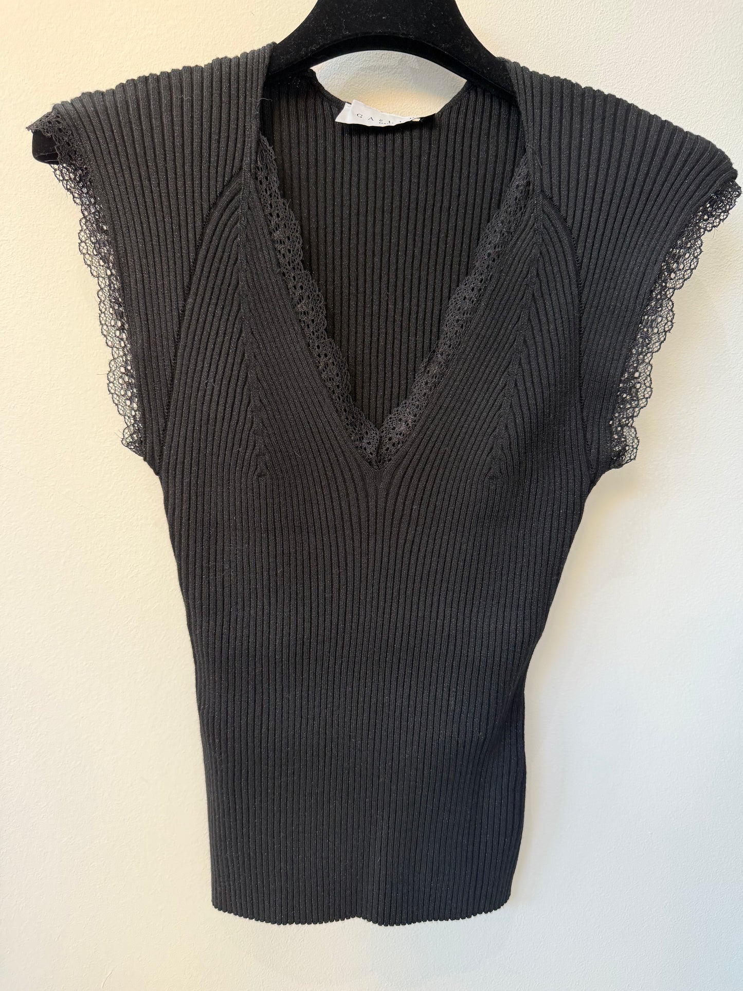 Camisola de Malha em Viscose Preto – Gaëlle Paris