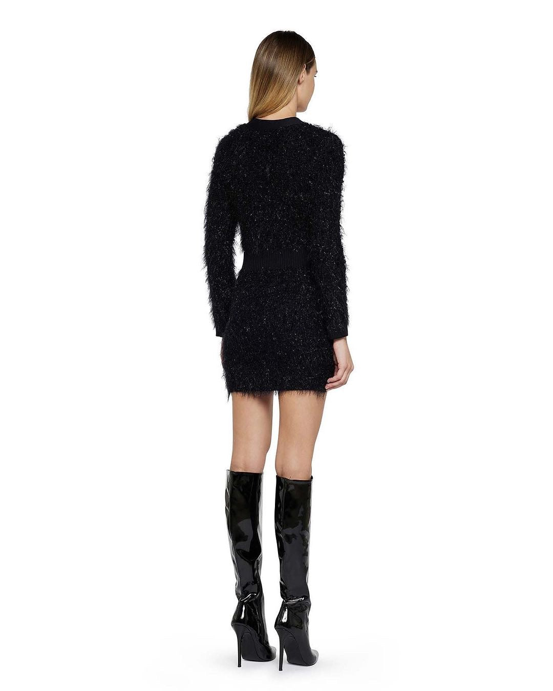Robe en fourrure et lurex - Simona Corsellini