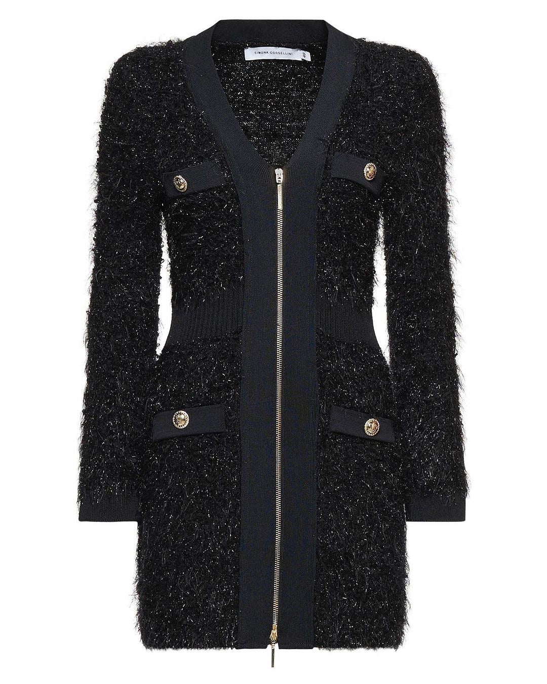 Robe en fourrure et lurex - Simona Corsellini