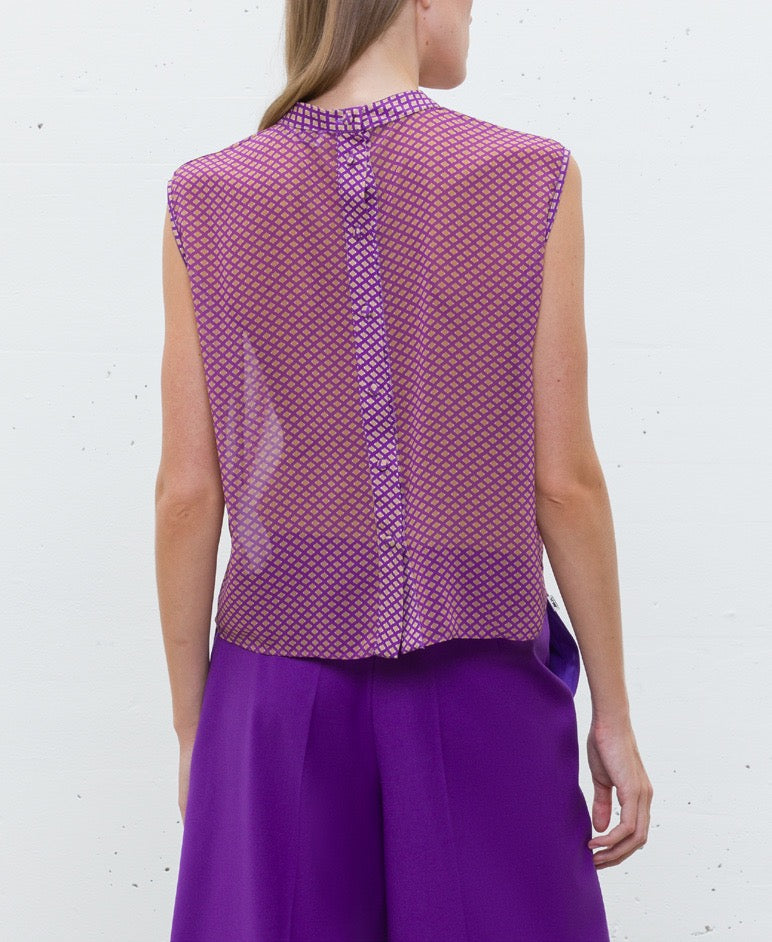 Blusa sem mangas estampada - Jijil
