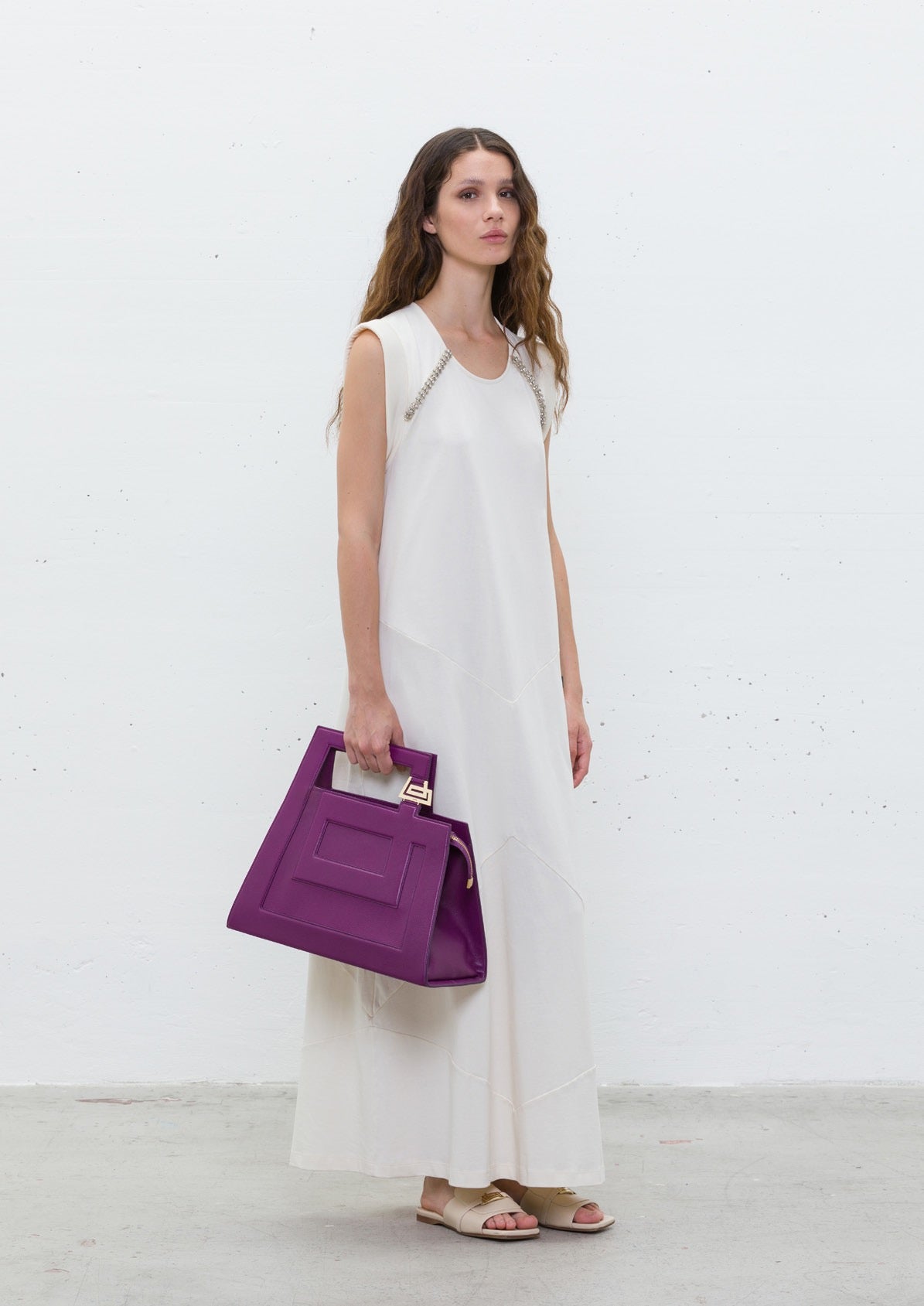 Vestido com Detalhes nos Ombros - Jijil