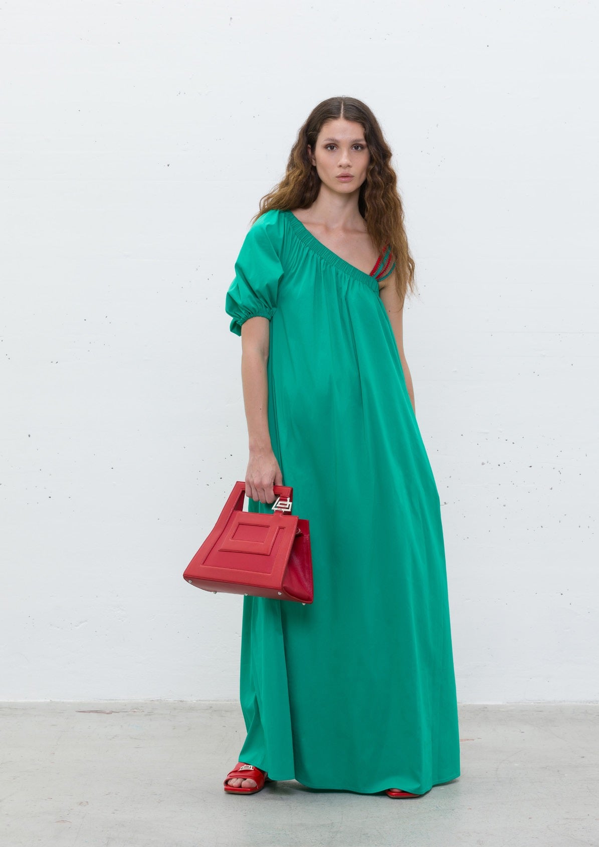 Vestido Longo Assimétrico - Jijil