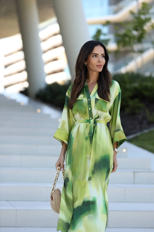 Tunic Style Printed Dress - Scripta