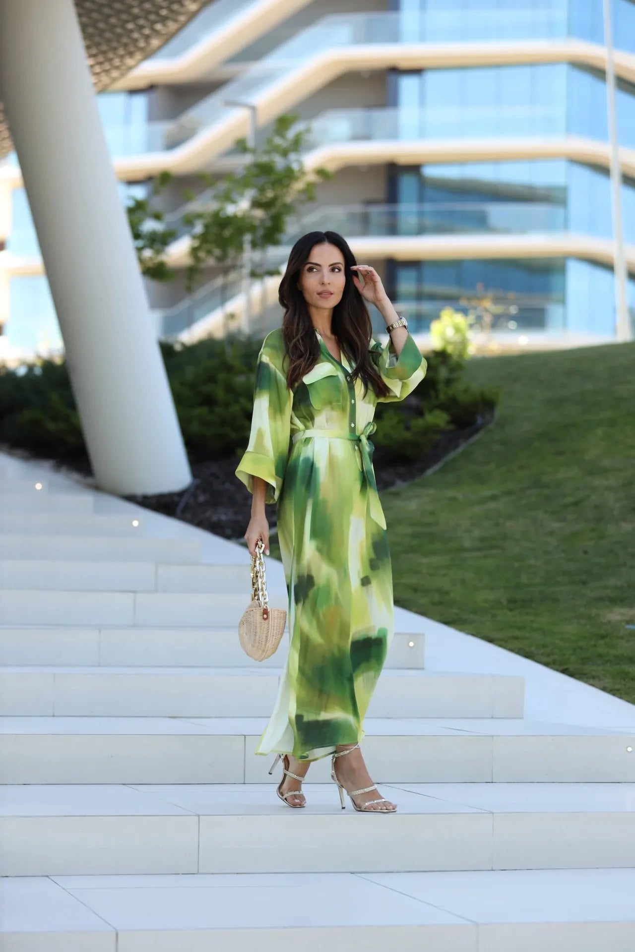 Tunic Style Printed Dress - Scripta
