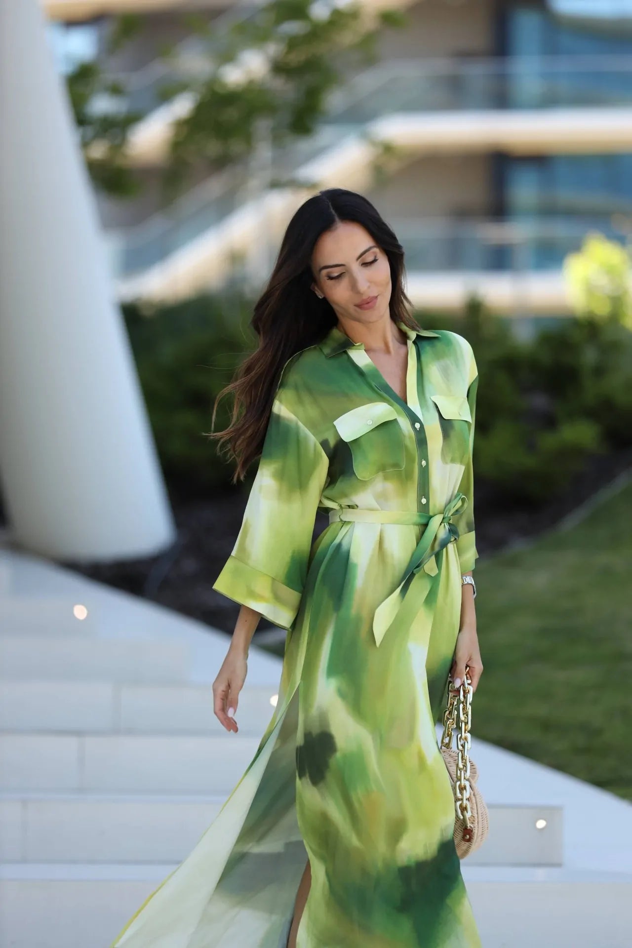 Tunic Style Printed Dress - Scripta