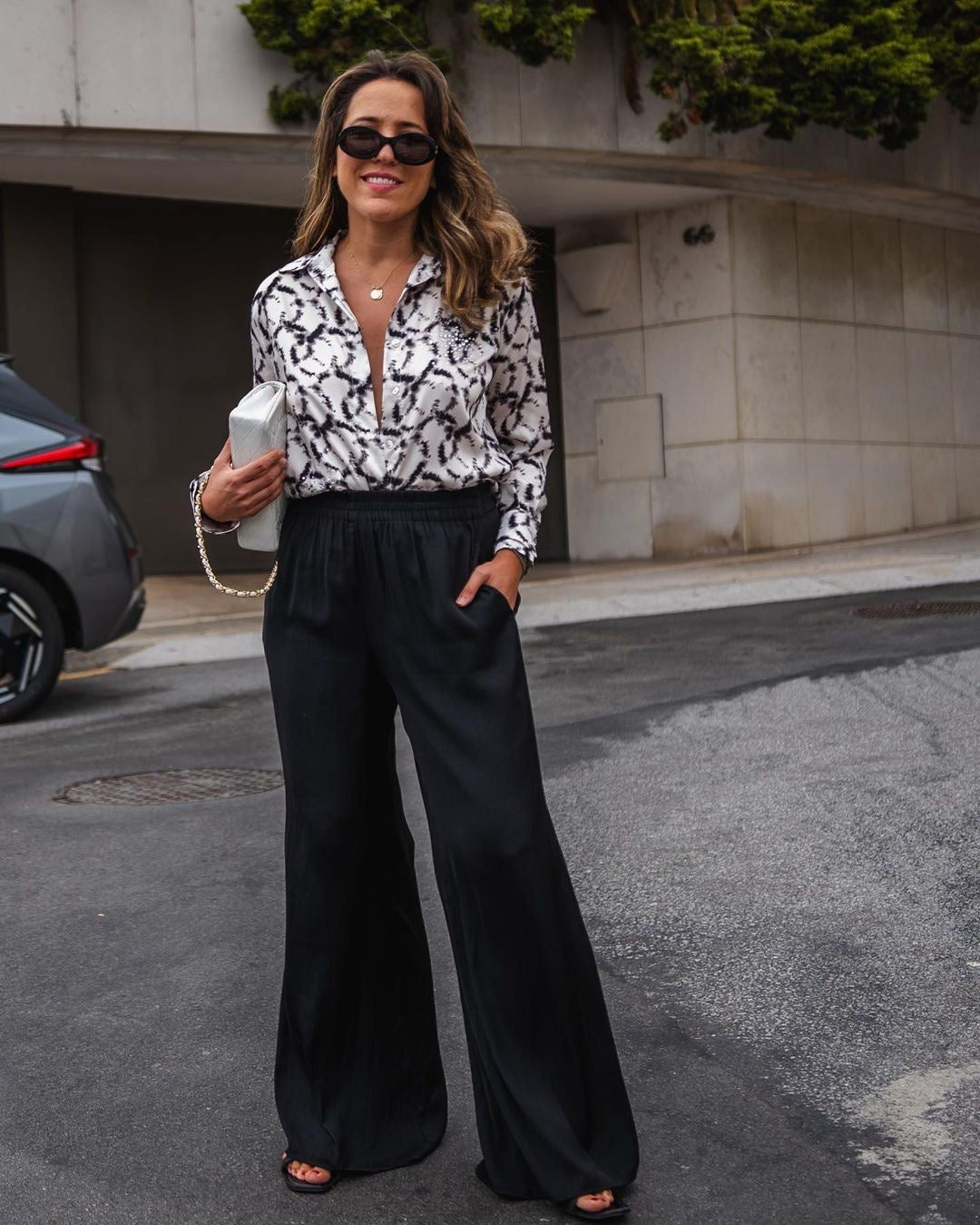 Camisa Estampada com Brilhantes - Jijil
