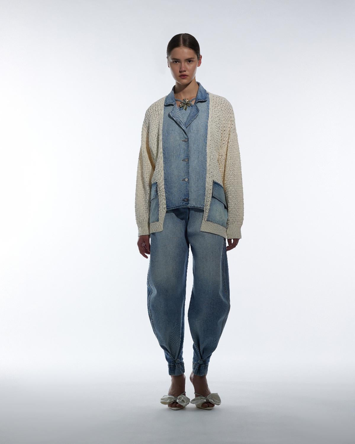 Cardigan Oversized em Crochê - Simona Corsellini