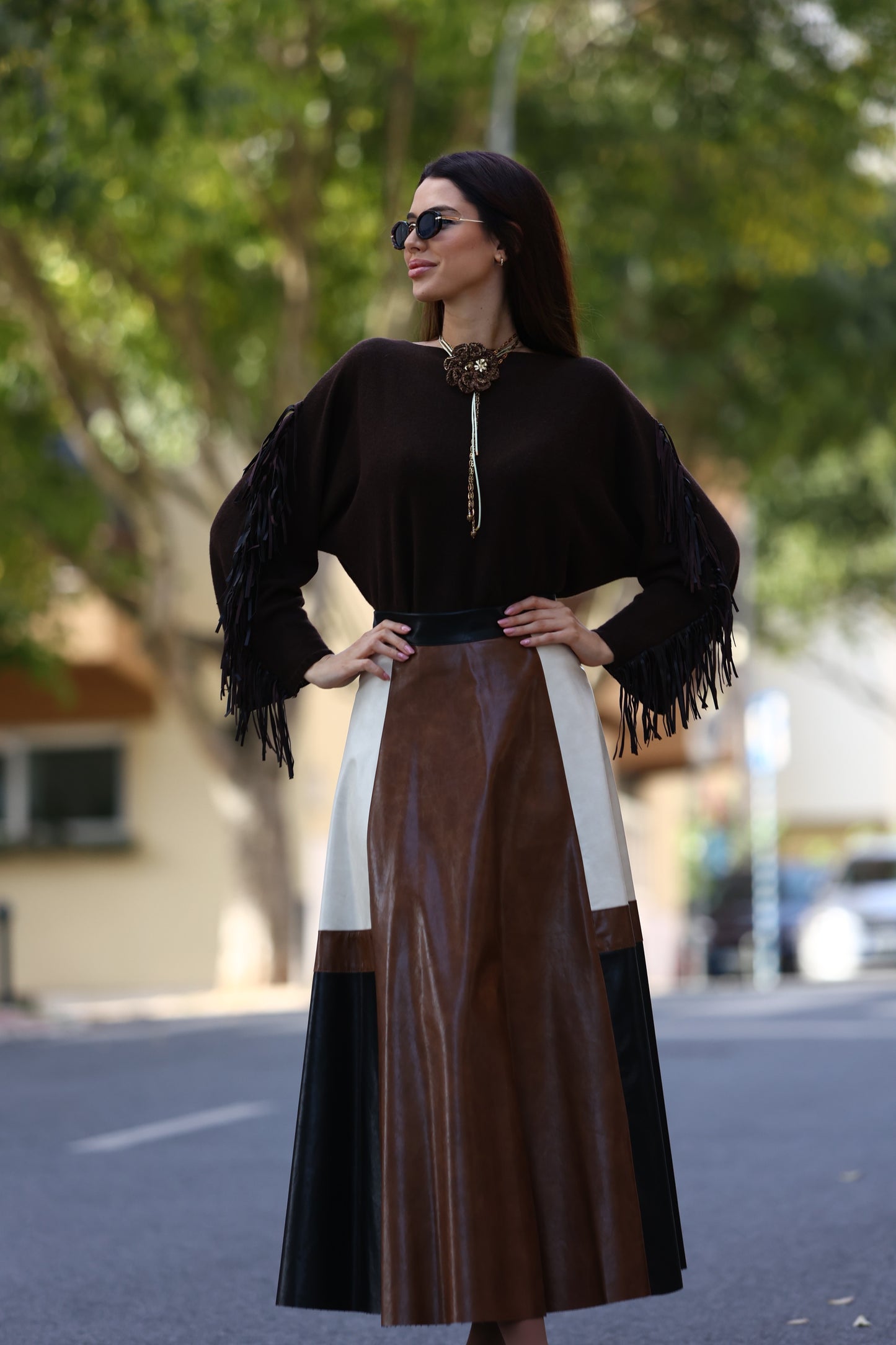 Camisola com Franjas na Manga - Jijil