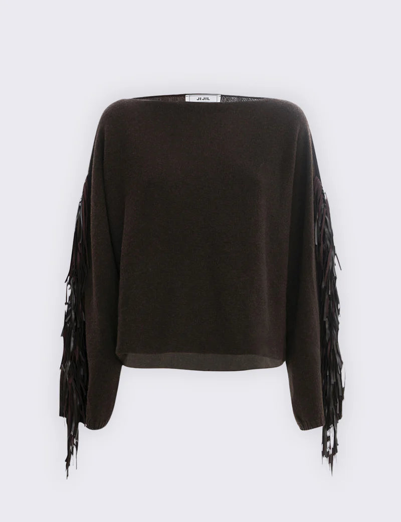 Camisola com Franjas na Manga - Jijil