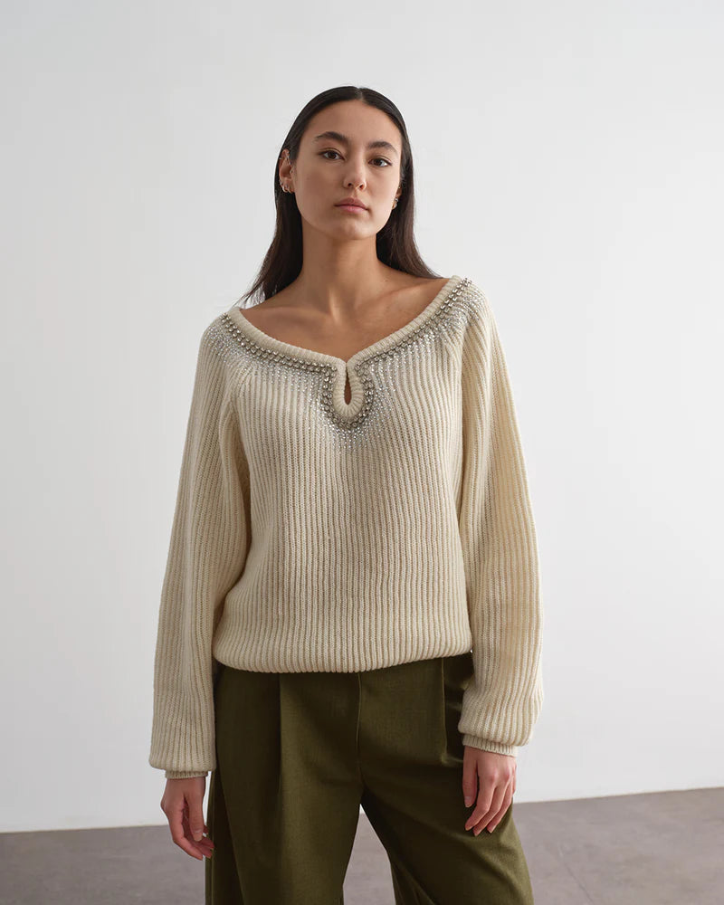 Camisola Com Aplicações Joia - Jijil
