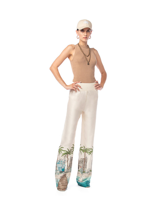 La Croisette Print Trousers - MVP WARDROBE