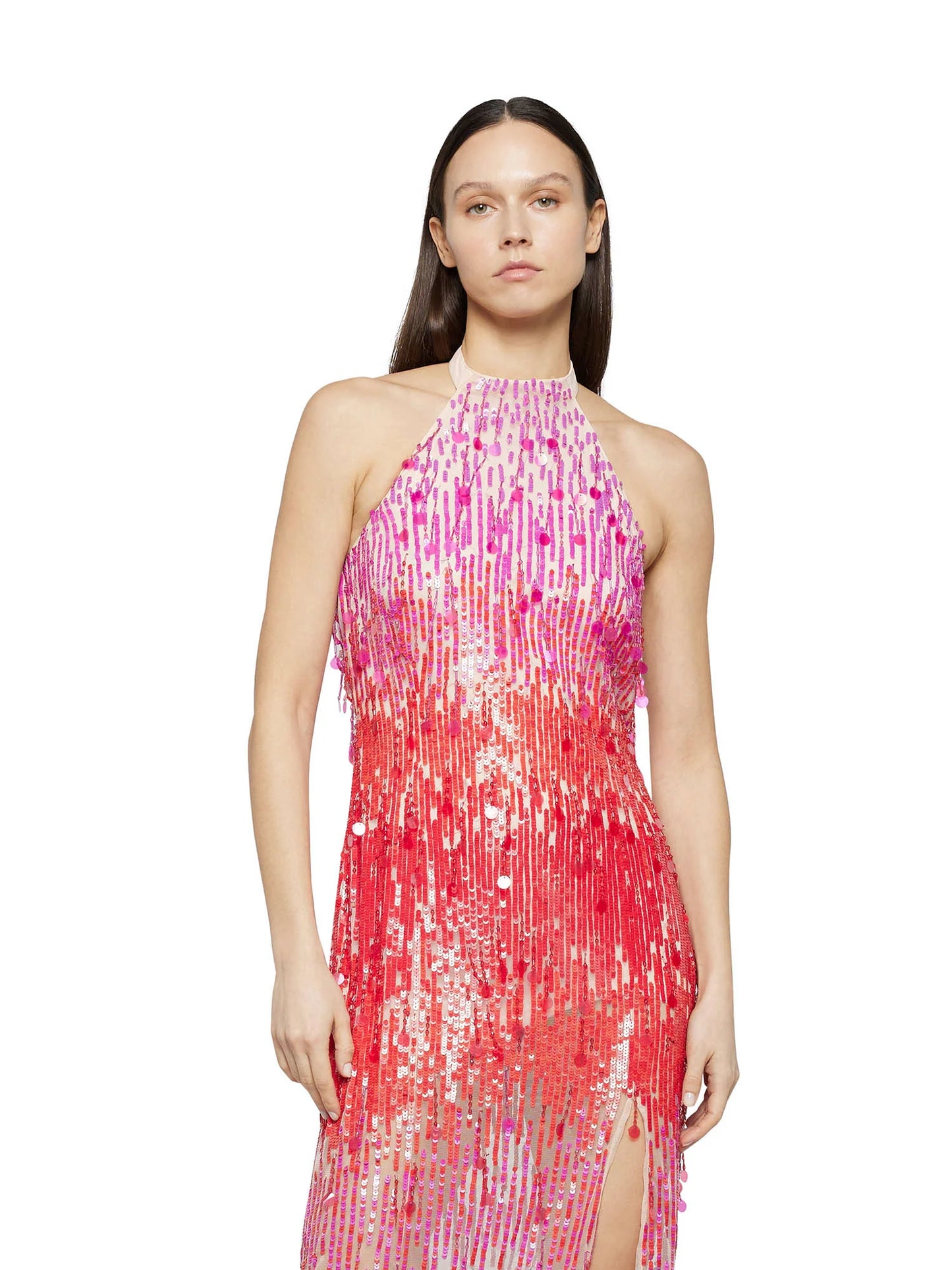 Degrade Embroidered Midi Dress - Simona Coresellini