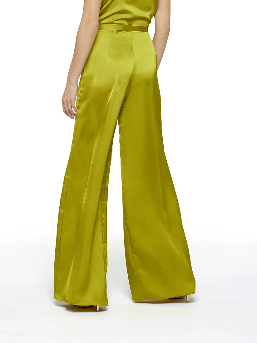 Satin Wide Leg Trousers - Simona Corsellini