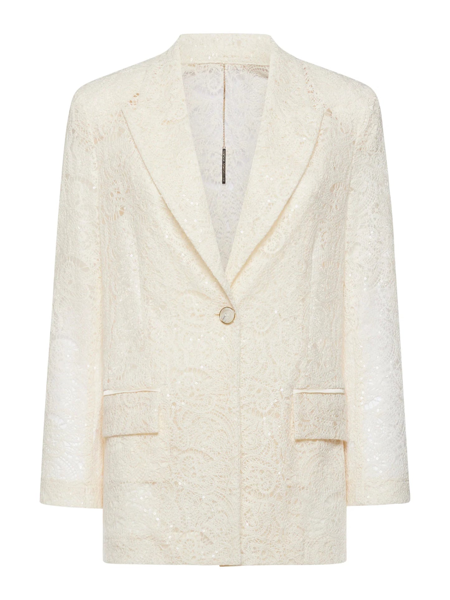 Casaco Oversized  em Renda Bordada - Simona Corsellini