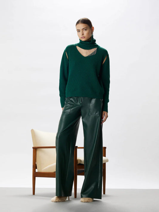 Vegan Leather Trousers - Simona Corsellini