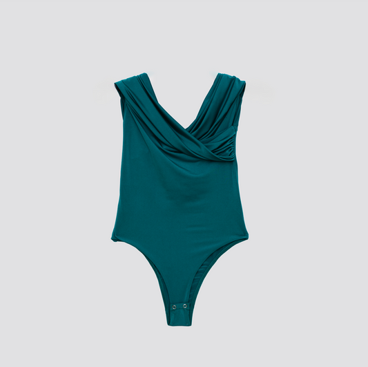 Body com Decote Drapeado - Jijil