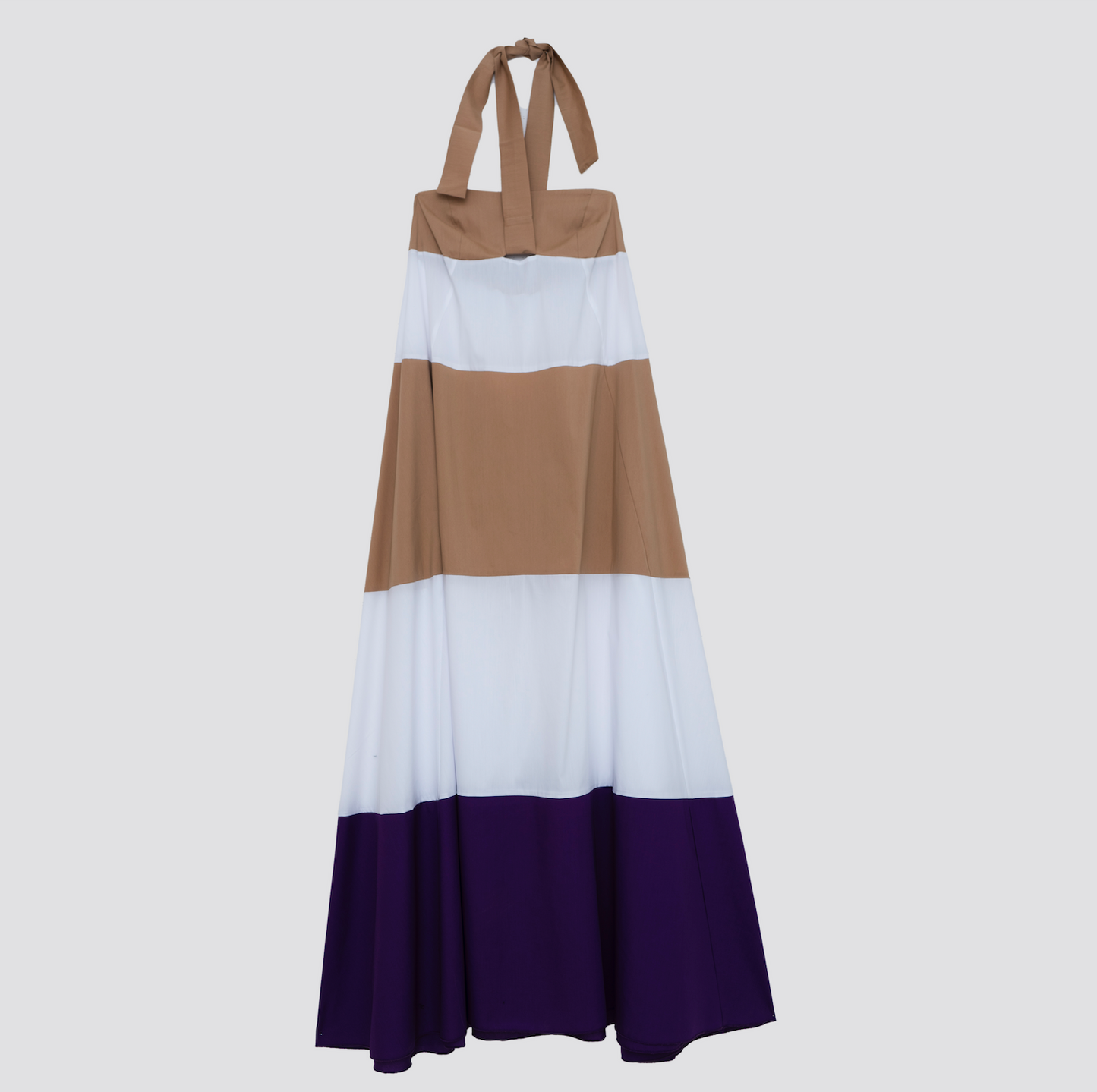 Vestido Longo com Alça Amarrar ao Pecoço - Jijil