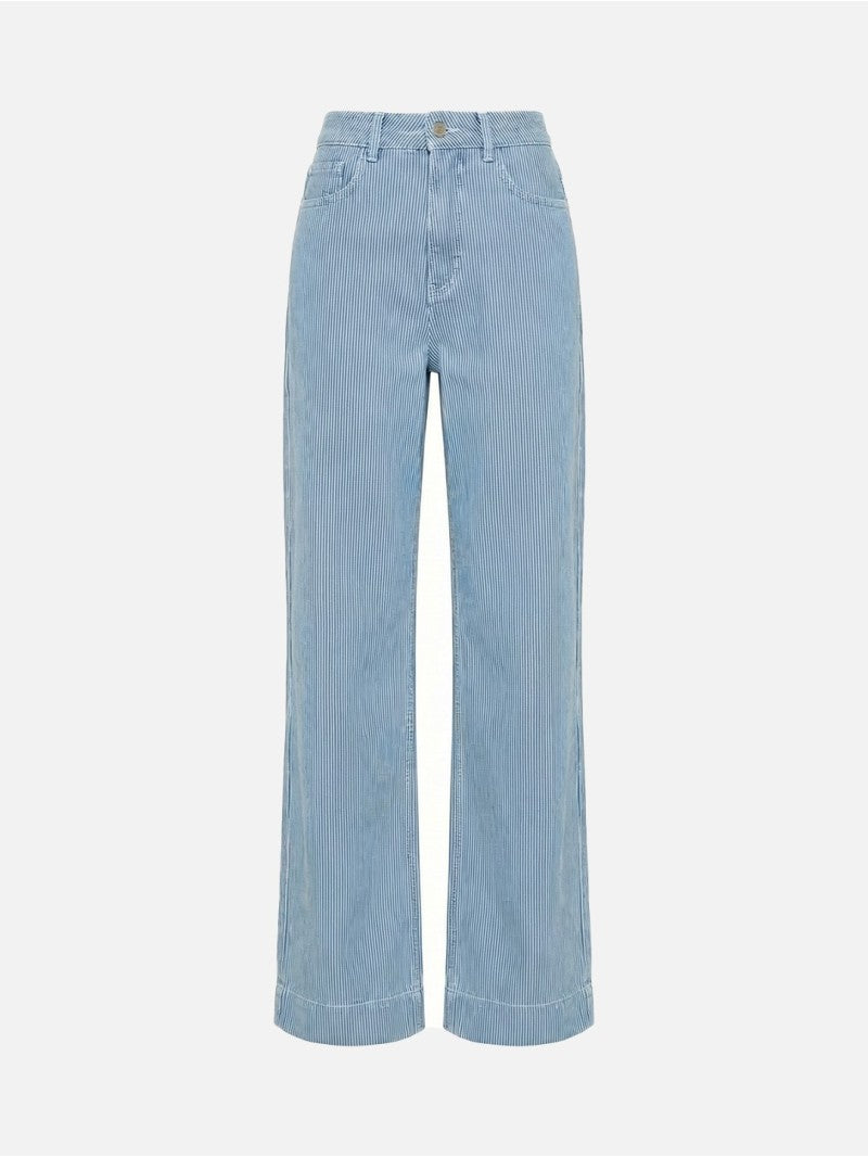 Calça Jeans Wide Leg com Risca – Scripta