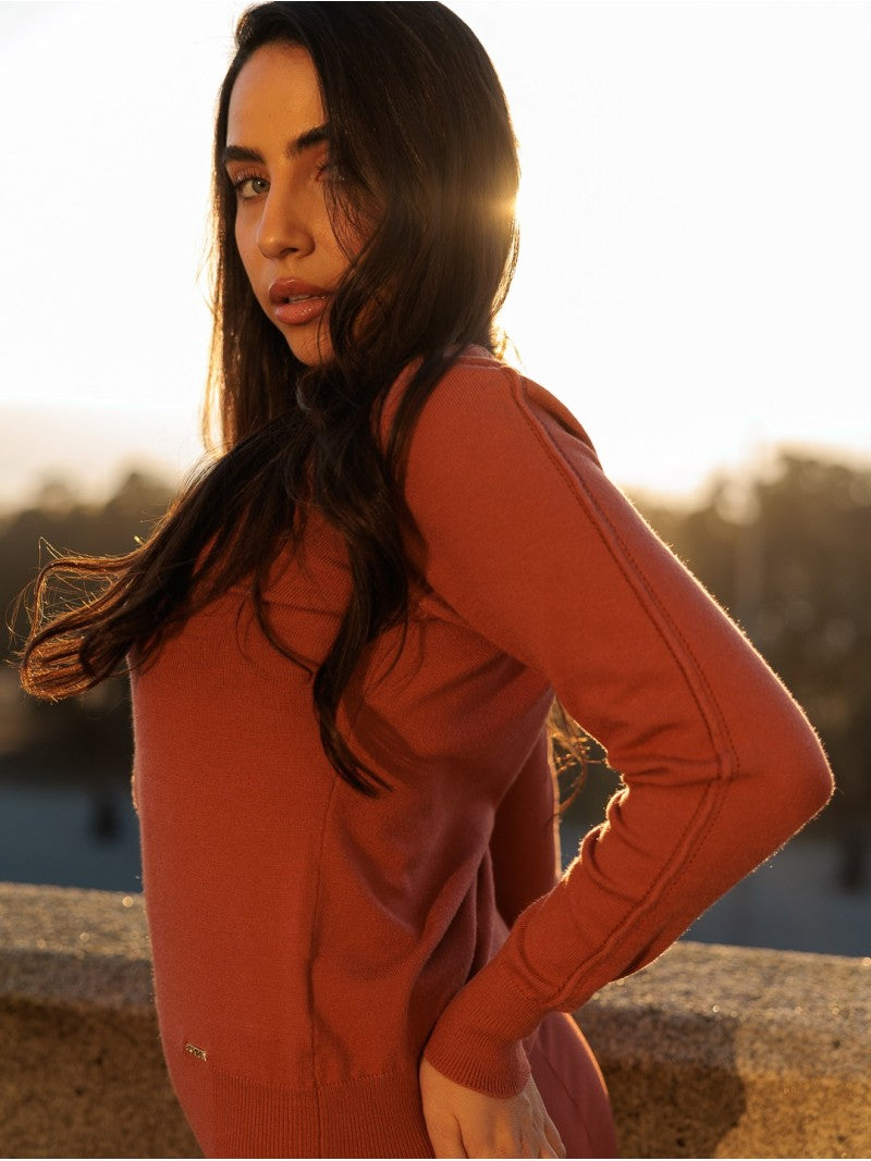 Camisola com Gola em V – Scripta