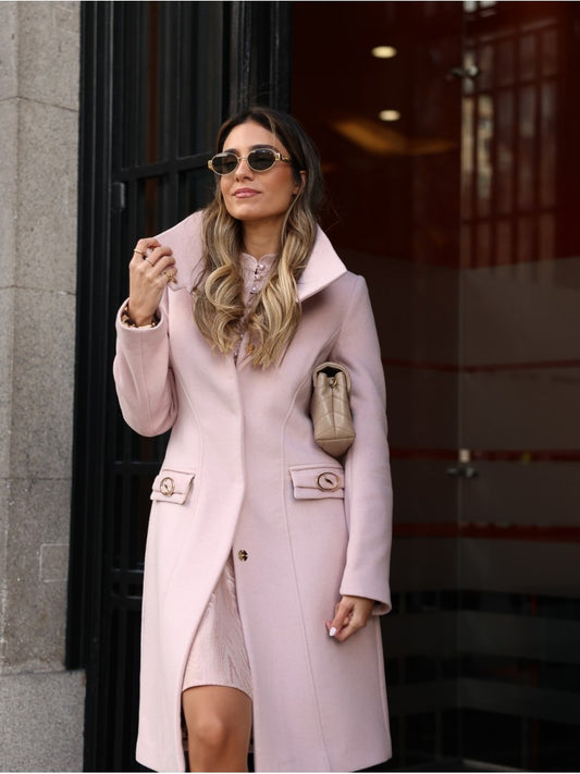 Casaco Comprido com Detalhes Metálicos – Scripta