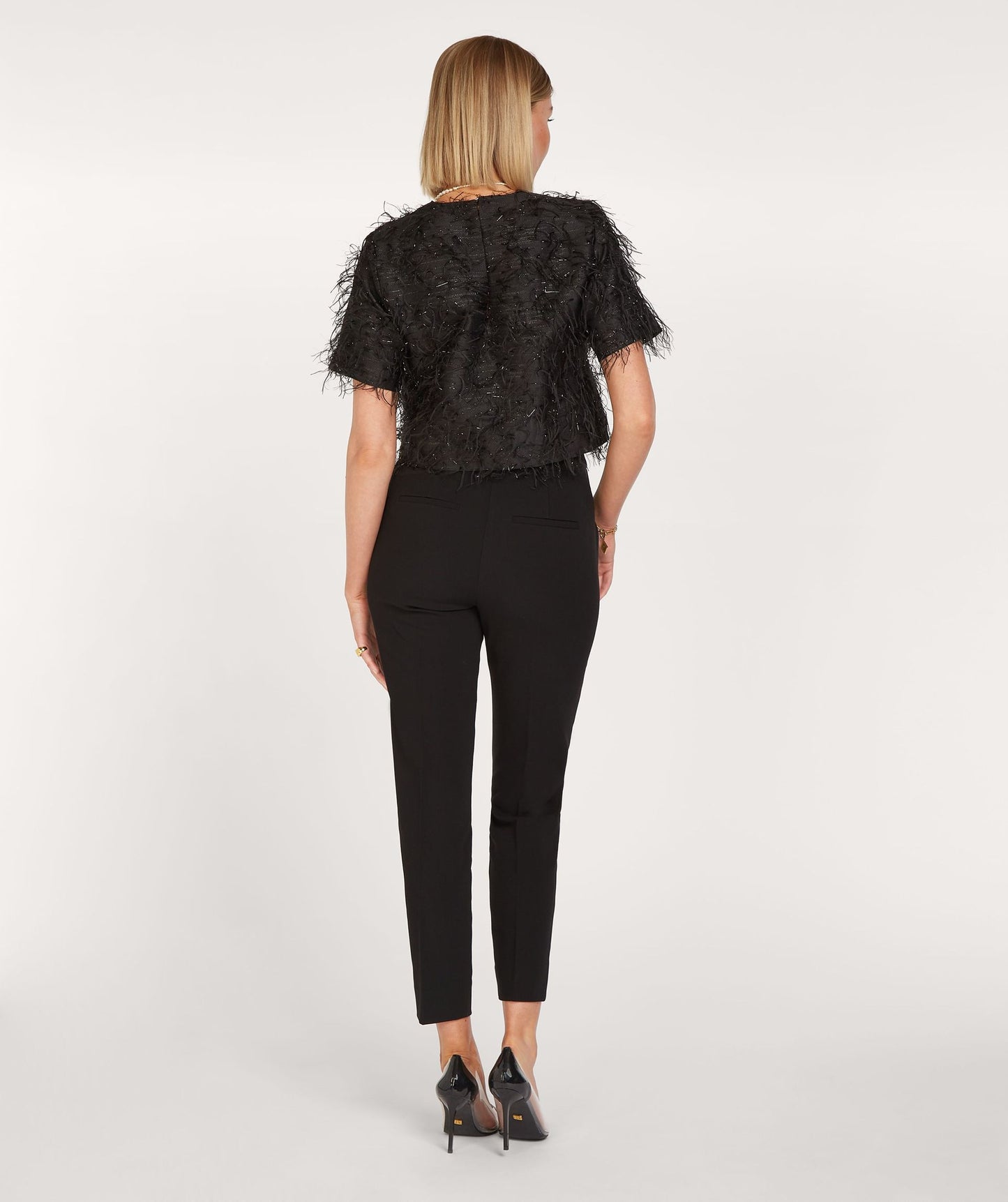 KILIANA Top Cropped com Lurex -Josh V