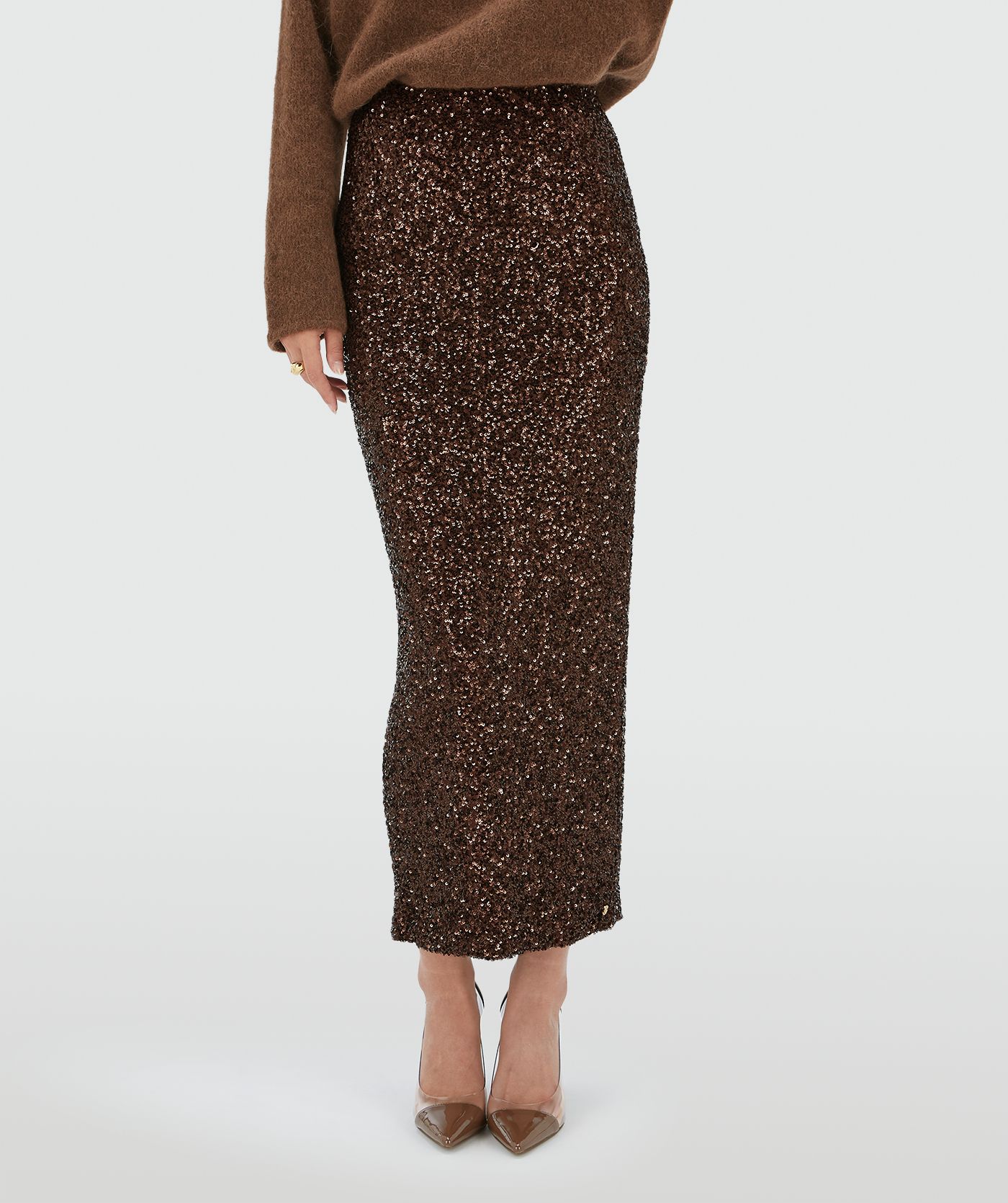 Saia midi LONNE com lantejoulas - Josh V