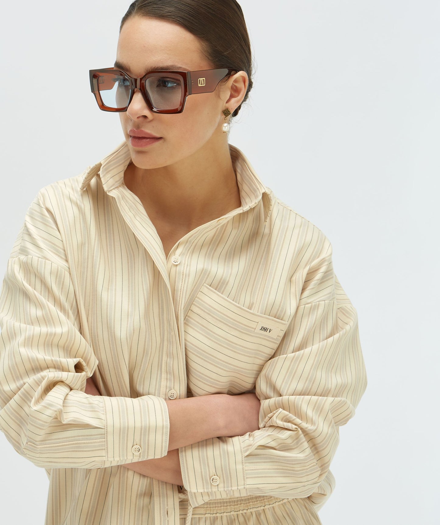 Blusa Riscas Oversized LOVA - josh V