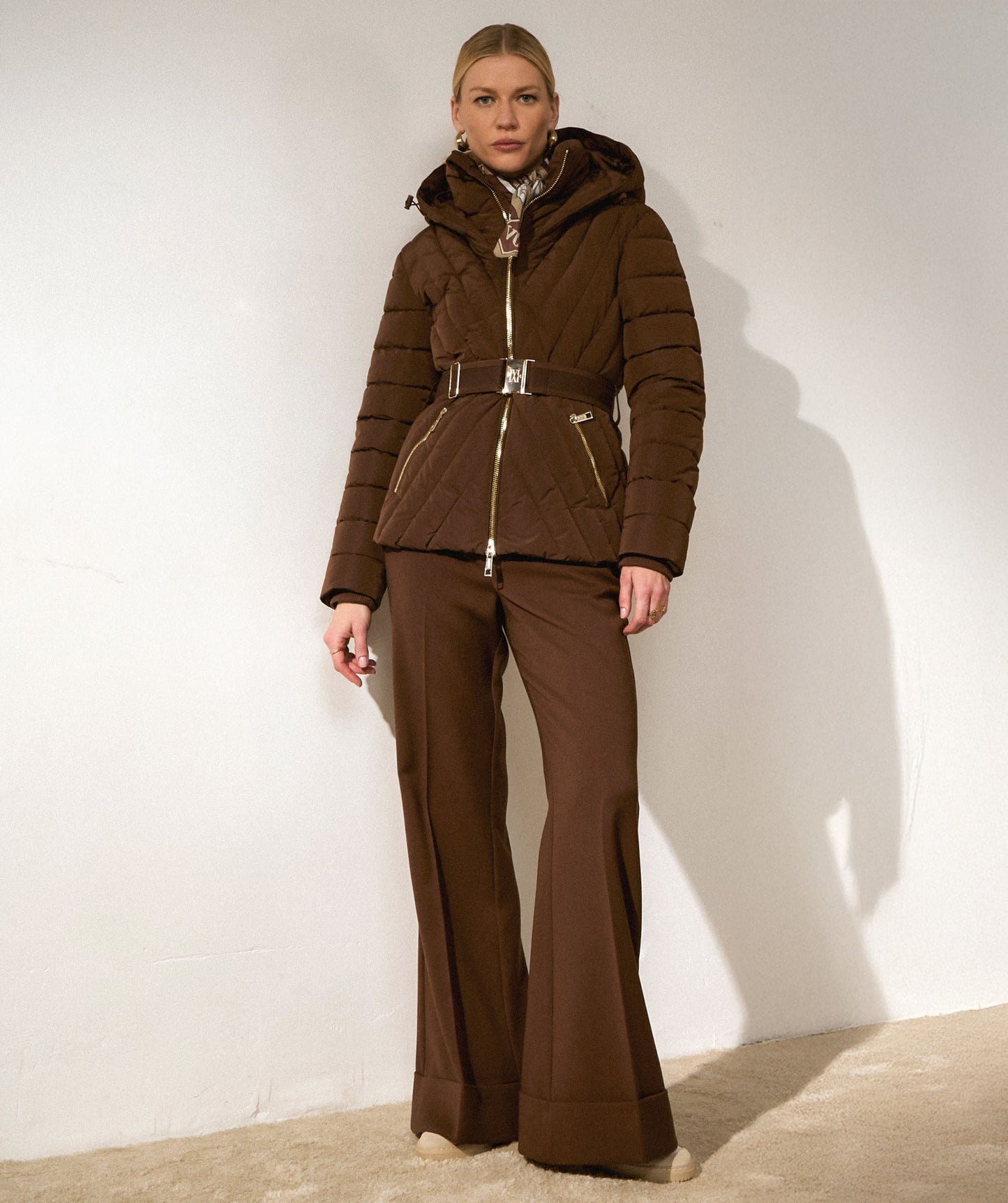 Casaco Puffer MARIETTA Marrom - Josh V