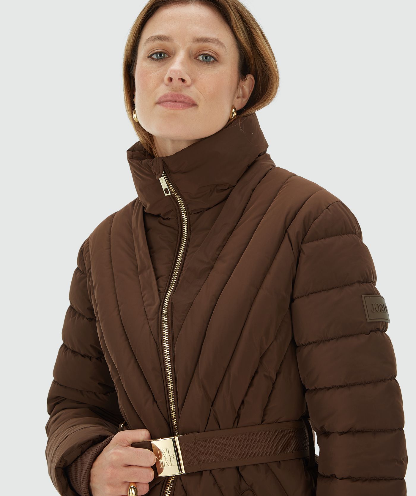 Casaco Puffer MARIETTA Marrom - Josh V