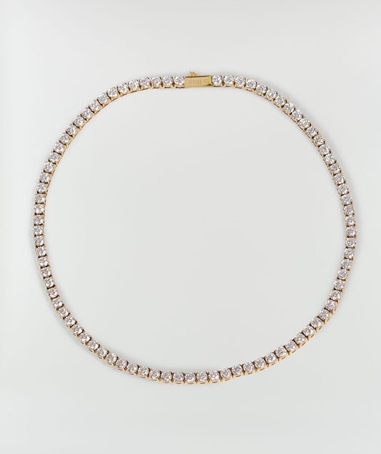 Colar MEIS com Pedras Preciosas  Ouro Antigo - Josh V