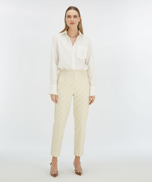 NIKITA Slim Fit Logo Print Trousers - Josh V