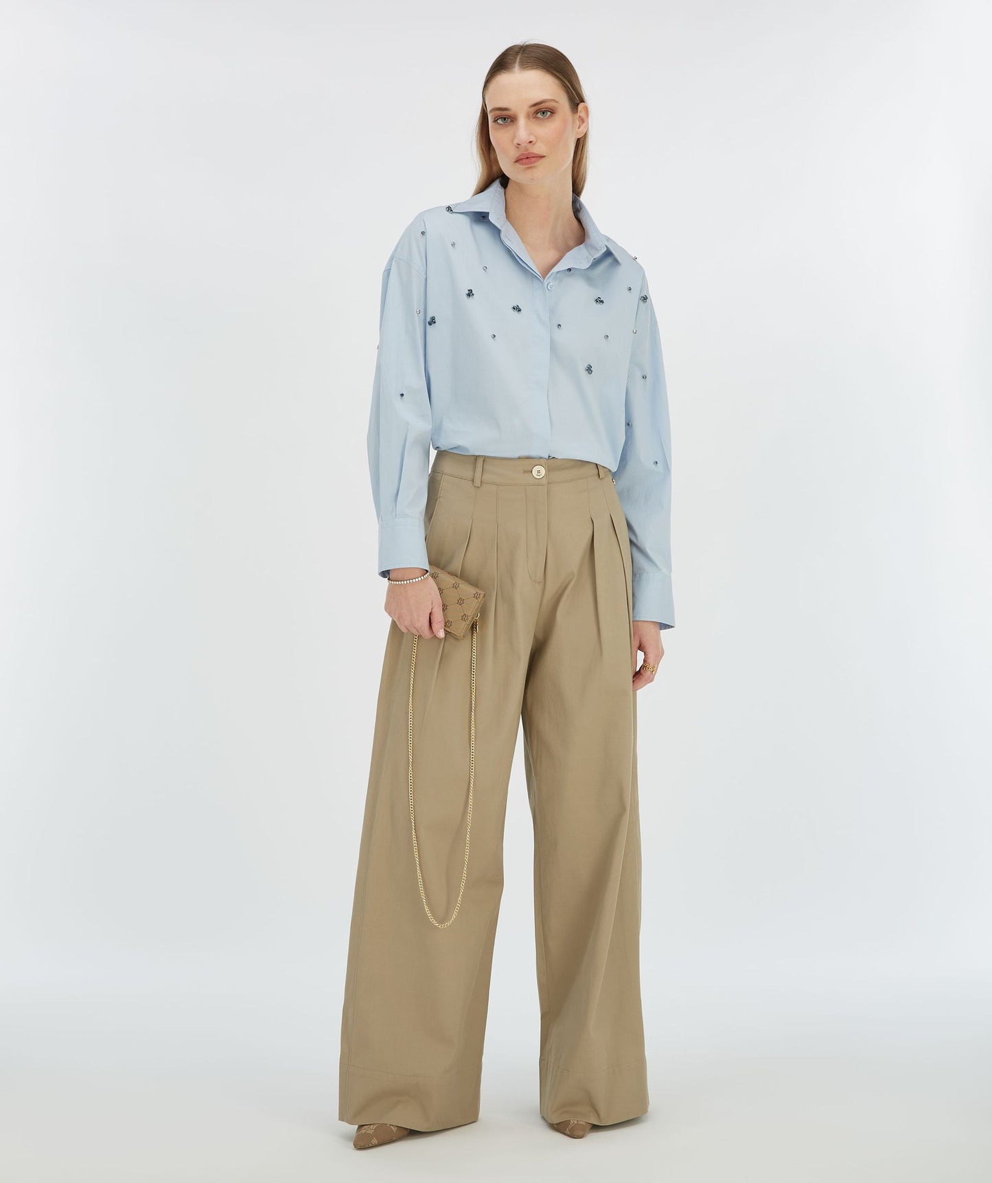 OLIVIA high-waisted wide-leg pants - josh V