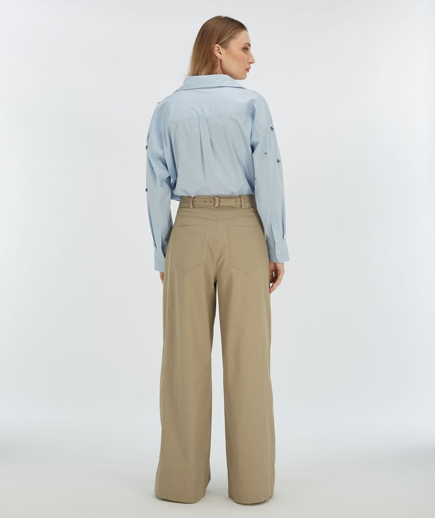 OLIVIA high-waisted wide-leg pants - josh V