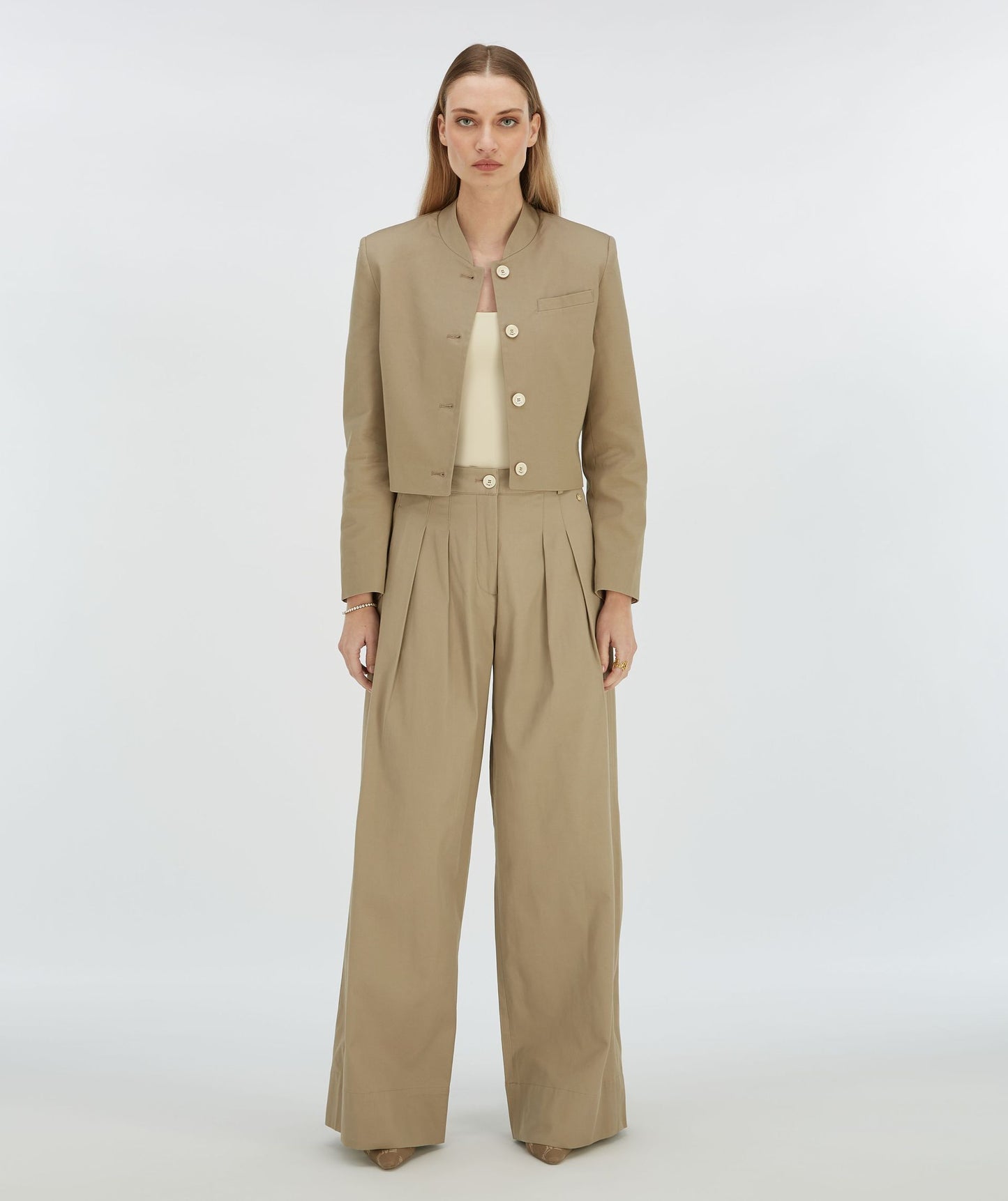 OLIVIA high-waisted wide-leg pants - josh V