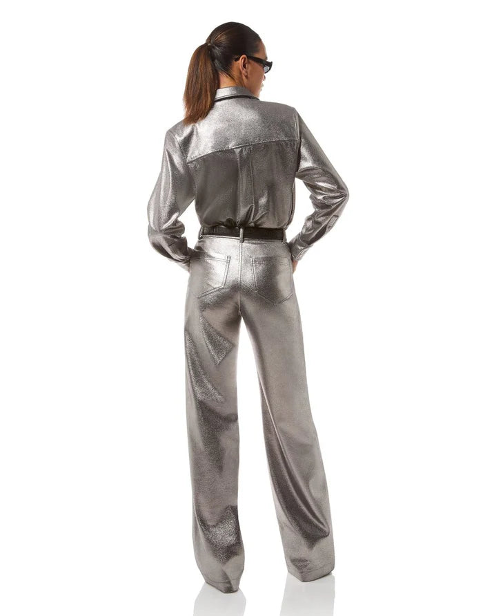 Calça Metalizada Pegaso - MVP Wardrobe