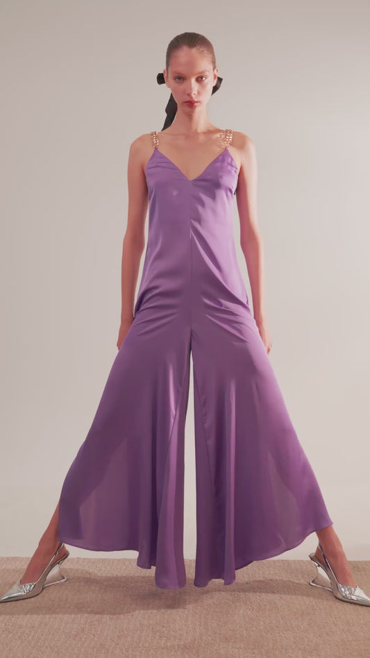 Macacão Fluido Violeta - Simona Corsellini