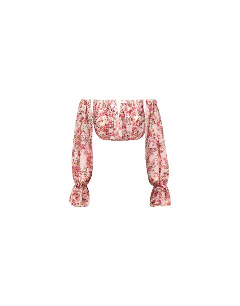 Pink Bloom Off Shoulder Top - Jijil