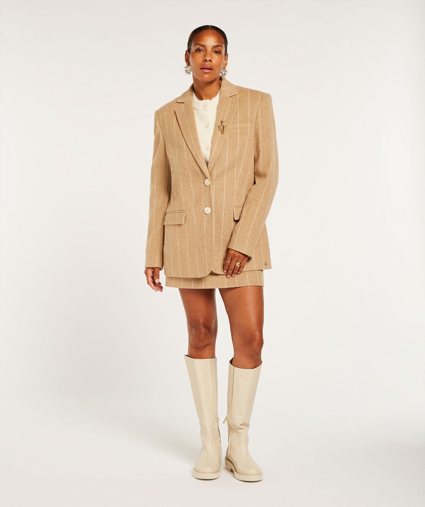 Sadie Oversized Blazer With Pinstripes - Josh V