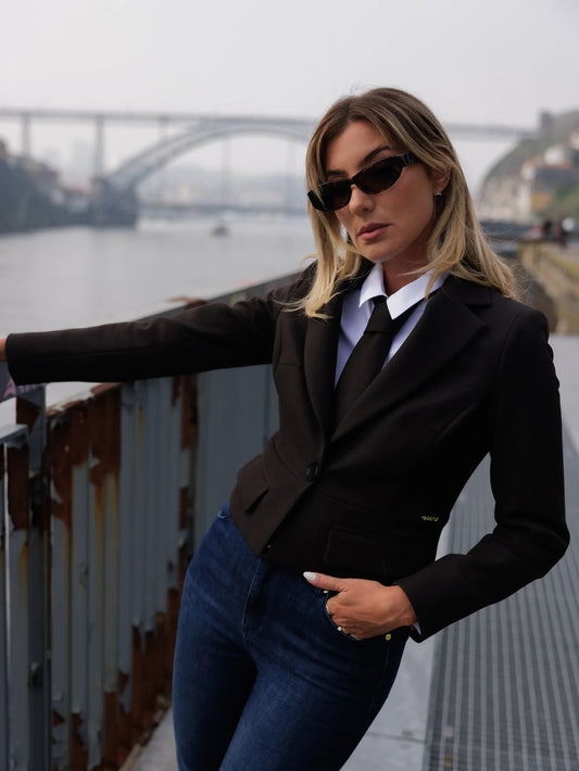 Short Blazer With Flaps - Scripta