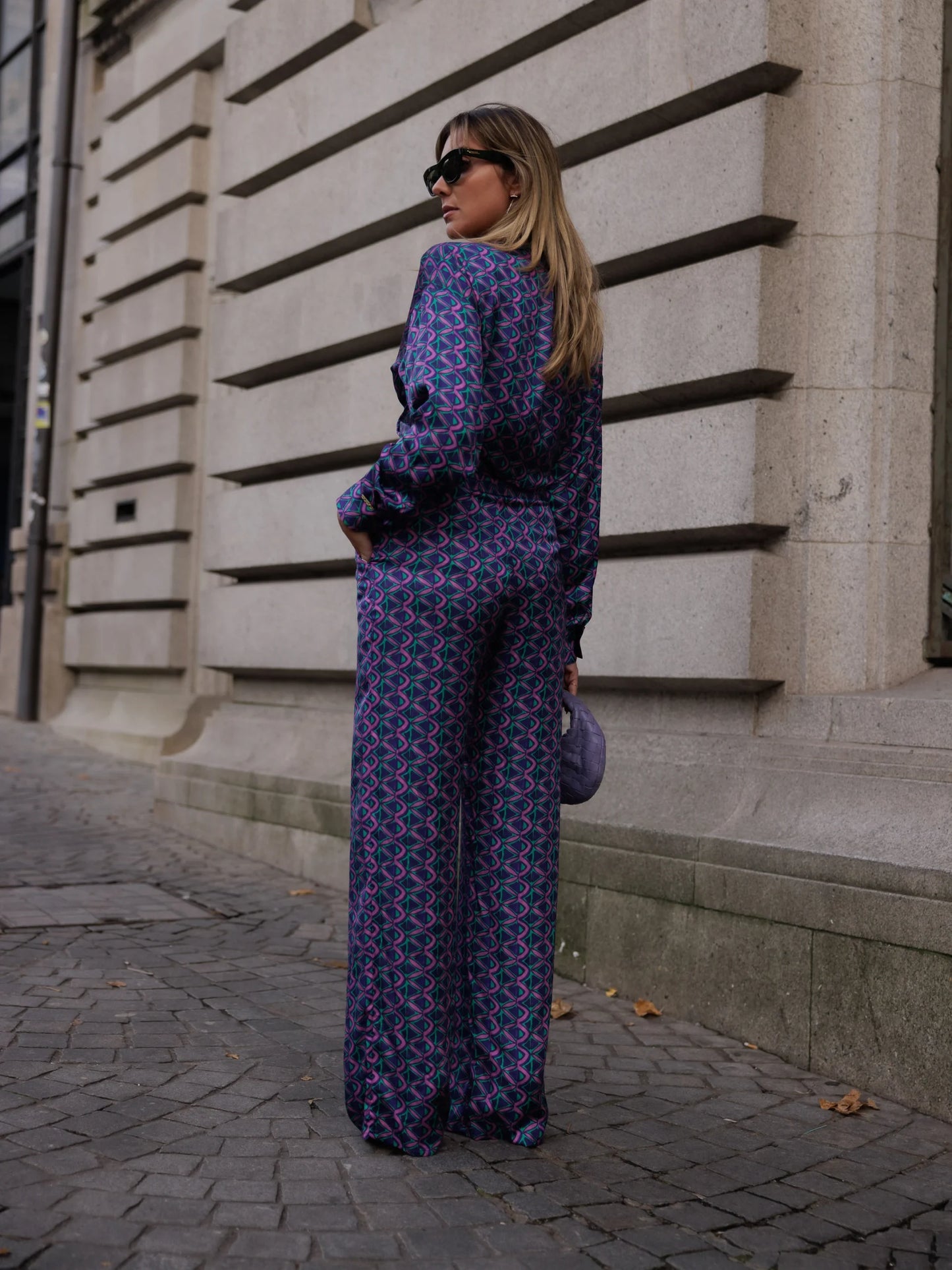 Printed Blouse with Knot Detail - Scripta