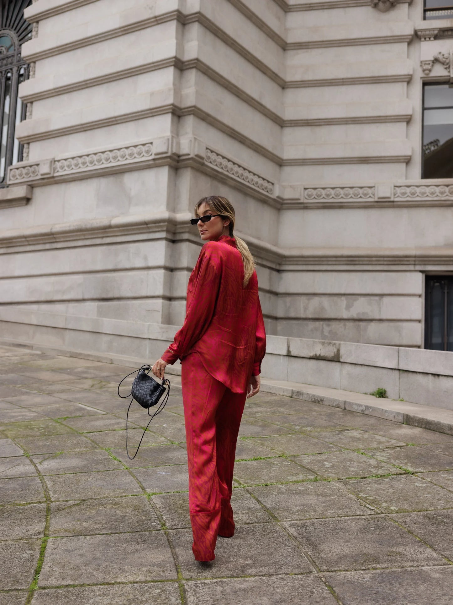 Flowing Printed Trousers - Scripta