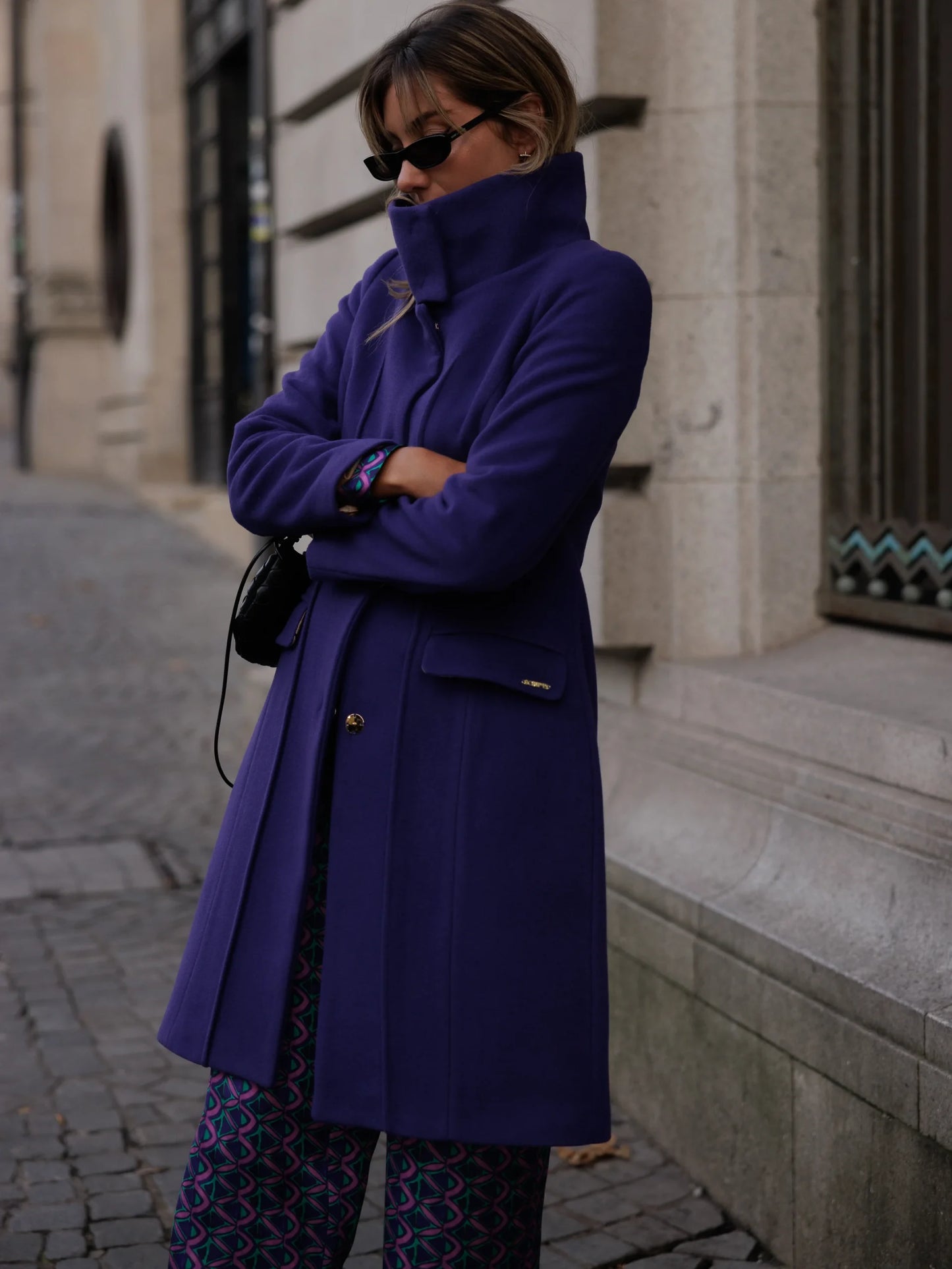 Casaco com Gola e Detalhe de Nervuras - Scripta