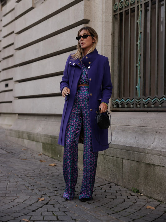 Casaco com Gola e Detalhe de Nervuras - Scripta