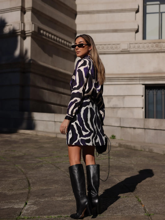 Casaco em Jacquard Com Manga 3/4 Efeito Balão - Scripta