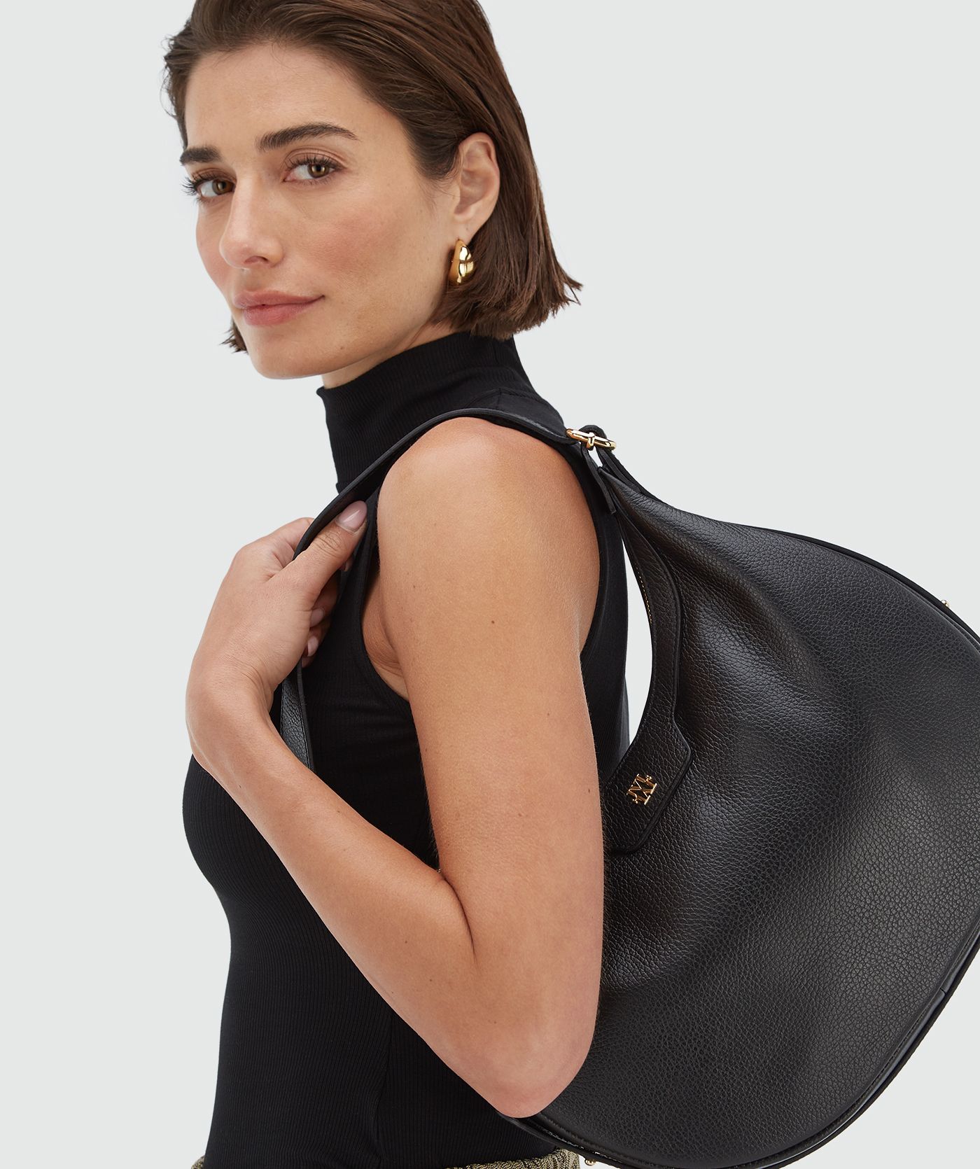Bolsa de ombro de couro SHEIDA