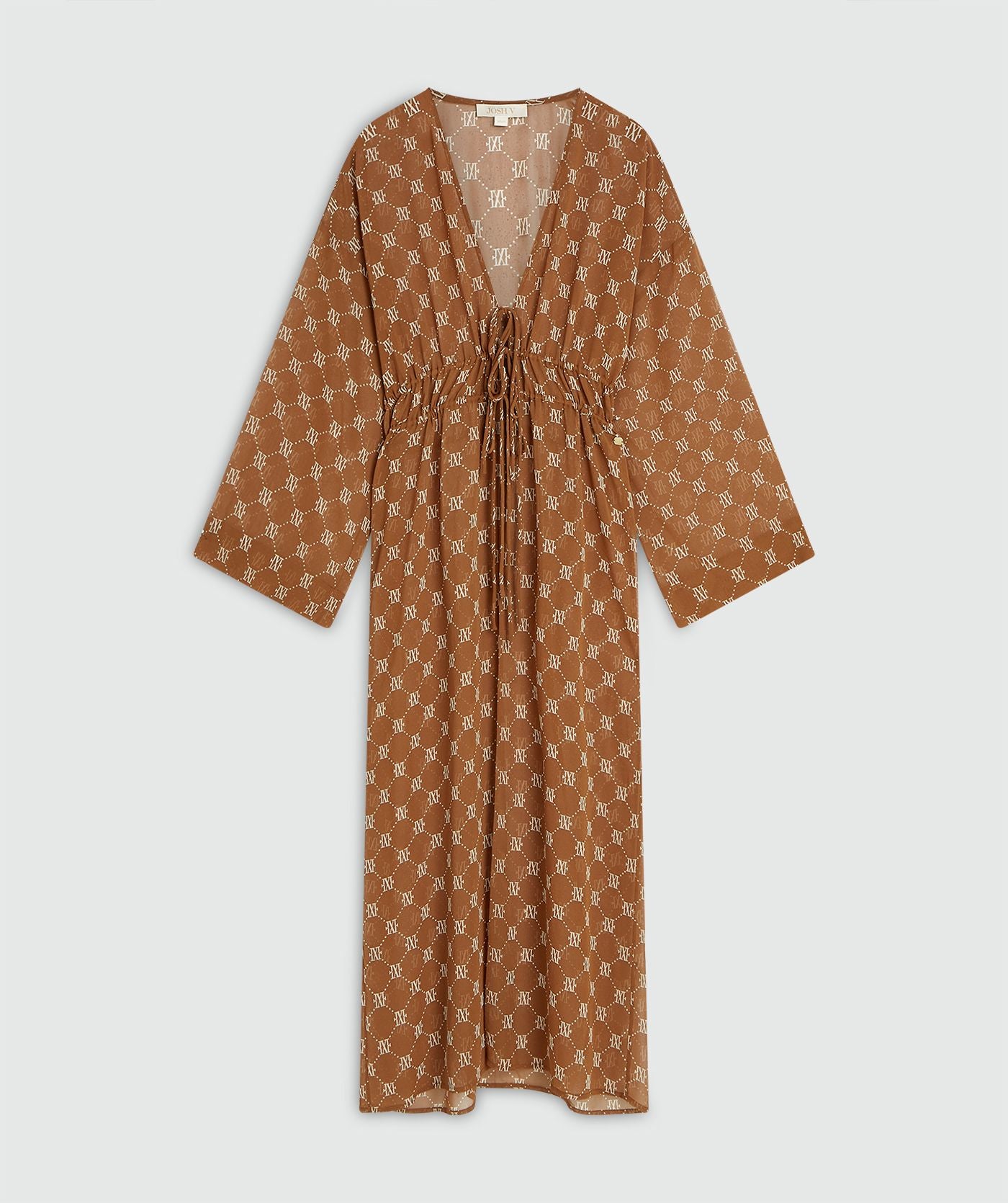Kaftan Longo Translúcido com Monograma – Josh V