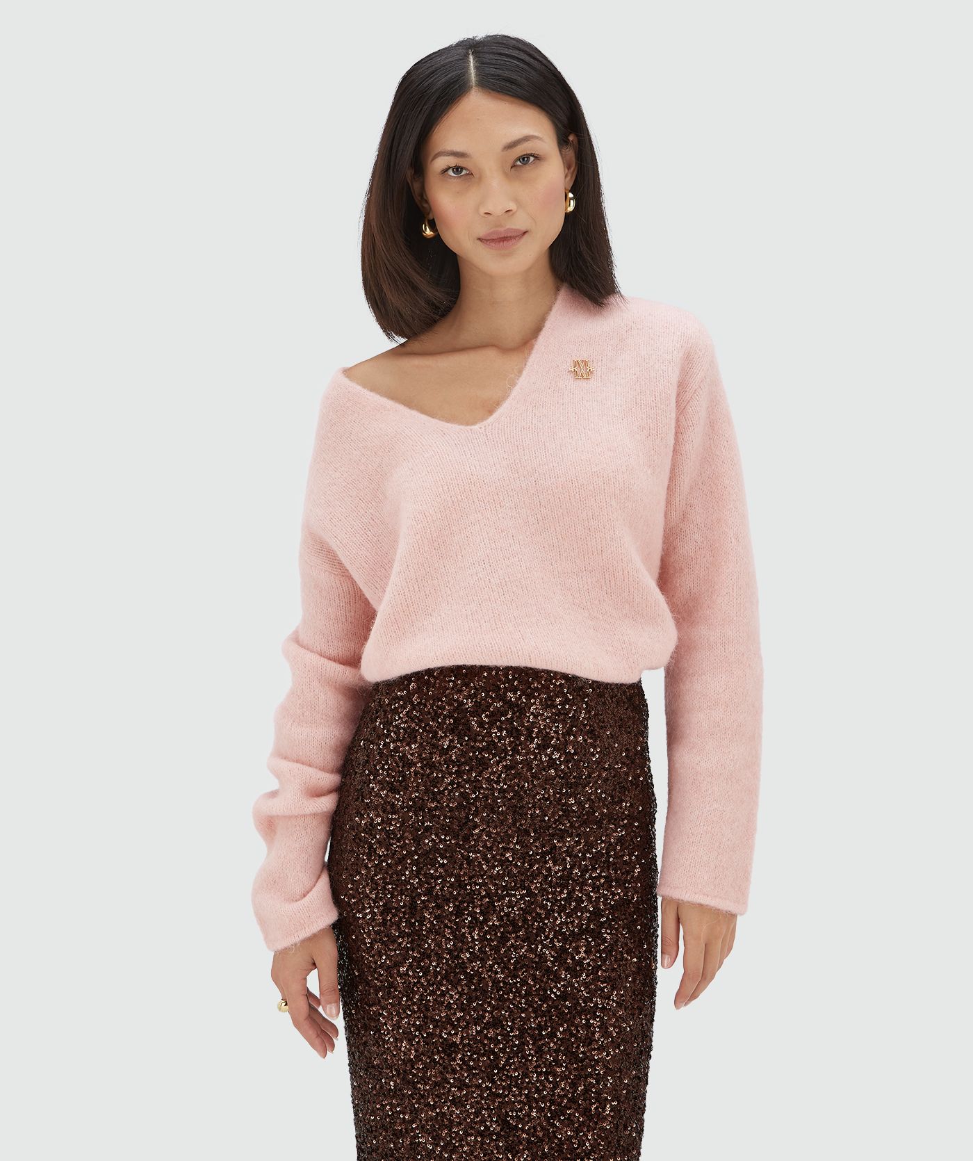 Camisola Oversized TIMBER Com Lã Merino Rosa Claro - Josh V