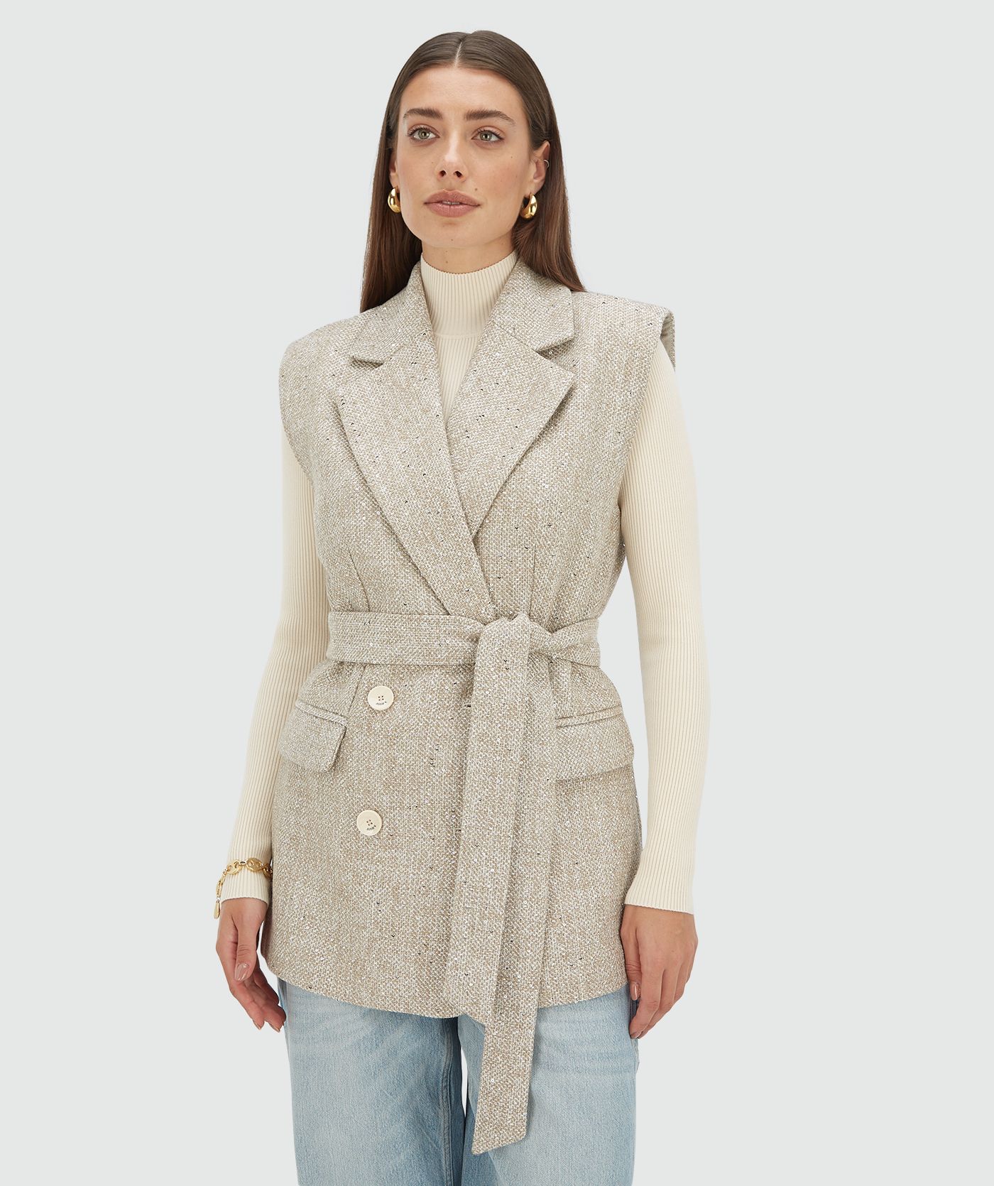 Colete- Blazer Com Glitter YARA - Josh V